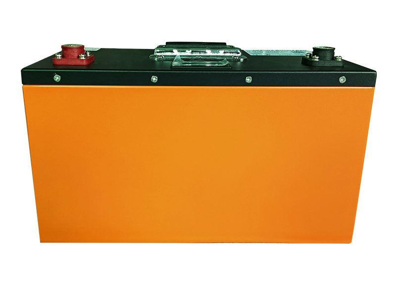 แบตเตอรี่ LiFePO4 12.8V 100Ah (1280Wh) - เคสโลหะ + LCD + บลูทูธ