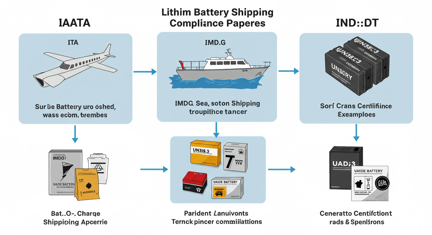Vận chuyển pin Li-ion an toàn: Tuân thủ IATA/IMDG Biểu đồ tuân thủ vận chuyển pin lithium - Vận chuyển pin Li-ion an toàn: Tuân thủ IATA/IMDG