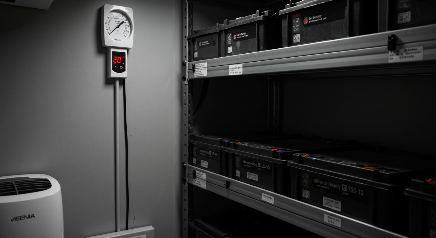How to Store Li-ion Batteries for Reliability & Safety Rows of lithium ion batteries neatly stored - How to Store Li-ion Batteries for Reliability & Safety